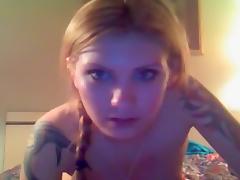 blonde beauty masturbates pussy on cam tube porn video