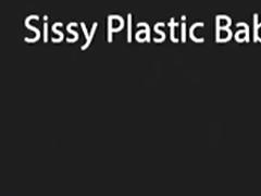 Sissy plastic babydoll tube porn video