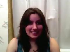 Chubby girl fucks a cucumber on the bathroom floor tube porn video