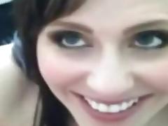 Hot brunette jerks off her bf and wants him to cum in her mouth tube porn video