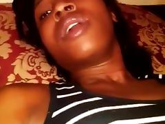 Haitian side chick masturbating for married lover tube porn video