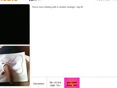Chubby girl likes the elephant cock on omegle and has cybersex with a stranger tube porn video