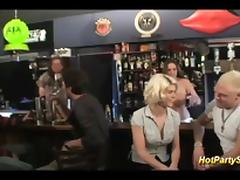 gangbang at the cocktail bar tube porn video