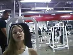 Instead of working out two sluts get their assholes fucked hard tube porn video