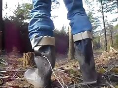 nlboots - rubber boots outdoors tube porn video