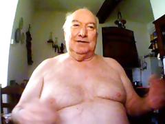 big belly grandpa show his body and stroke tube porn video