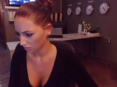 MDRNPRN - Sexy Hot college girl At The Office Getting Naked tube porn video