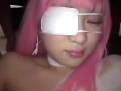 Cosplay japanese girl with pink color hair tube porn video