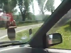Hard Tranny Fucking In A Car tube porn video