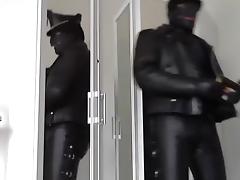 leather biker and mask rubber cigare smoke tube porn video
