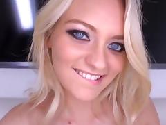 Slutty Blonde college girl POV tube porn video
