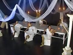 Michelle and friend invited to white party tube porn video