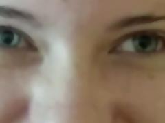 Beautiful girl takes huge facial tube porn video