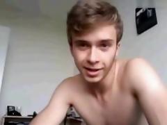 aaron shows and wanks his cock  in webcam tube porn video