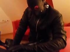 Leather Mask Blowjob I tube porn video