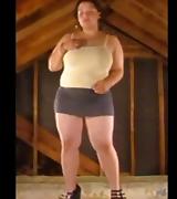 Sugar Smack in gray mini skirt striptease tube porn video