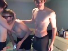 2 Handsome Boys 1 Sexy Girl Have Fun On Cam tube porn video