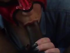 Part 2 my masked mistress giving me a slow Bj & deep throat tube porn video
