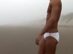 consummate Fella @ beach tube porn video