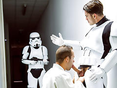 Hector De Silva, Luke Adams, Paddy O'Brian, Troopers in Star Wars 4 : A Gay XXX Parody - JizzOrgy tube porn video