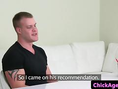 Czech agent screws new client on couch tube porn video