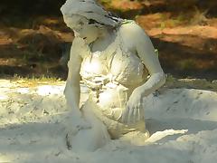 Bikini girl in the mud tube porn video