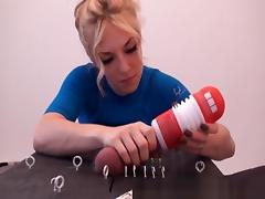 Crazy Amateur clip with Toys, Blonde scenes tube porn video