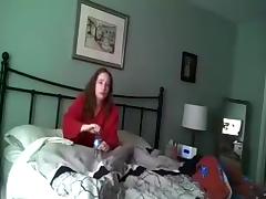 Wife caught masturbating - in color - hidden cam - 5-1-16 tube porn video