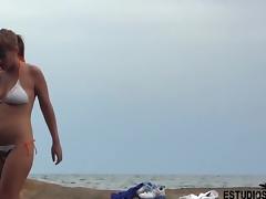 ESTUDIOS CIMA Spanish Lesbians on the beach tube porn video