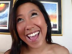 Cute asian girl banged hard tube porn video