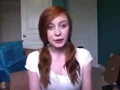 Redhead girl doesnt want to get caught tube porn video
