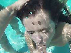 Hardcore pool party with two fine babes in bikinis tube porn video