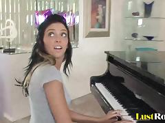 After a piano lesson Stephanie Cane gets satisfied tube porn video