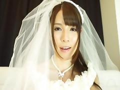 Japanese bride gets the penetration action just after the wedding tube porn video