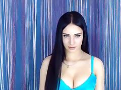 Dgaell, Russian camgirl, takes off her panties and shows her tender ass tube porn video
