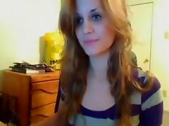 Sexy brunette on webcam tube porn video