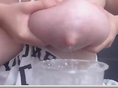 White Girl Milking Her Tits tube porn video