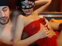 Masked college girl college girl  eats ass on webcam tube porn video