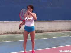 She loves tennis but nothing beats the pussy masturbation ! tube porn video