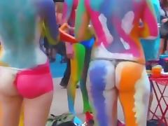 Sexy Naked  Body Paint  Part  3 tube porn video