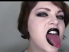 Tongue tube porn video