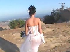 Brune bride gets dp tube porn video