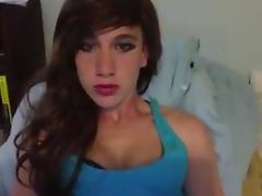 Very Cute  college girl Crossdresser tube porn video