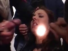 Husband watching Wife gangbanged by group of men tube porn video