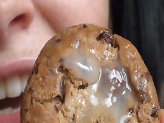 Cum on Food - Cookie tube porn video