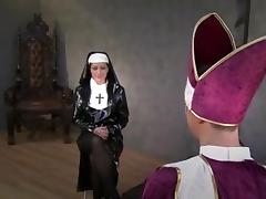 Domina nun facesitting the priest tube porn video