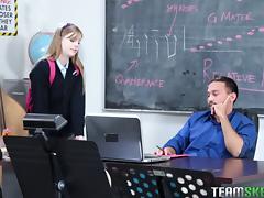 Hottest teen of the petite build and the kinky classroom adventure tube porn video