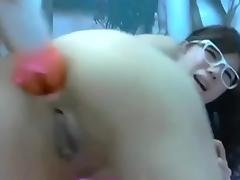 Chinese Girl Dildoing Asshole tube porn video