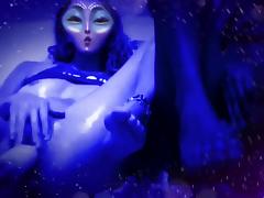 Cute Blue Alien Wet Pussy Fuck Machine tube porn video