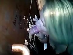 REAL British Slut At Gloryhole tube porn video